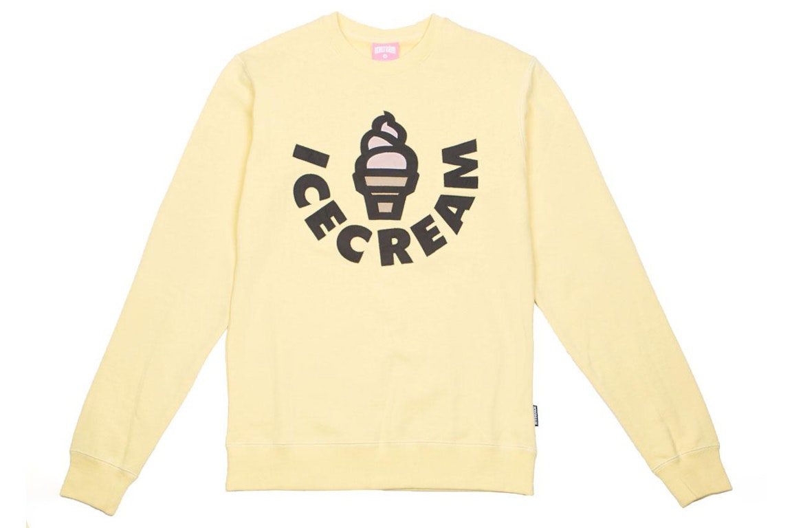 Pre-owned Ice Cream Vanilla Crew Sweater Yellow