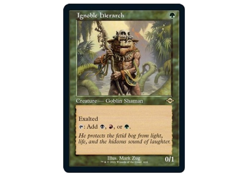 Ignoble Hierarch (Retro) (Foil Etched) Magic The Gathering TCG Modern