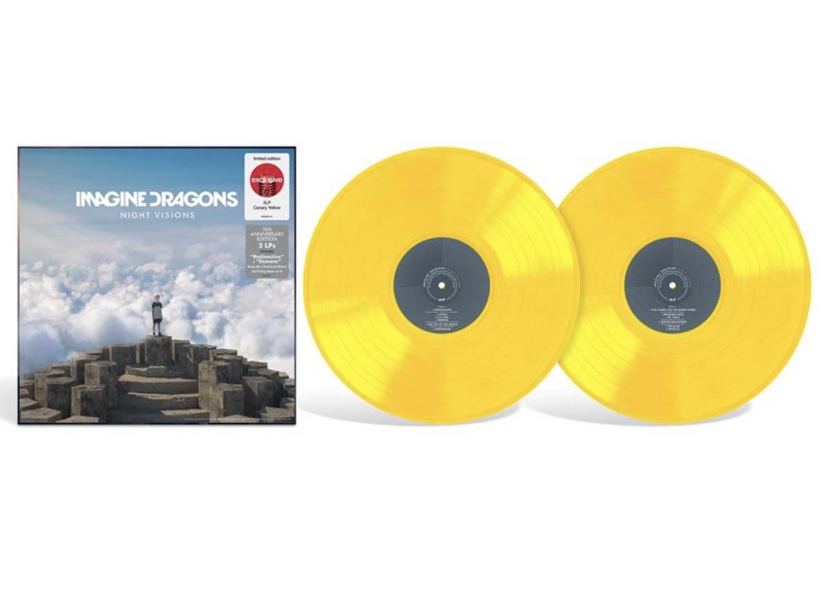 Imagine Dragons Night Visions Target Exclusive 2XLP Vinyl Canary 
