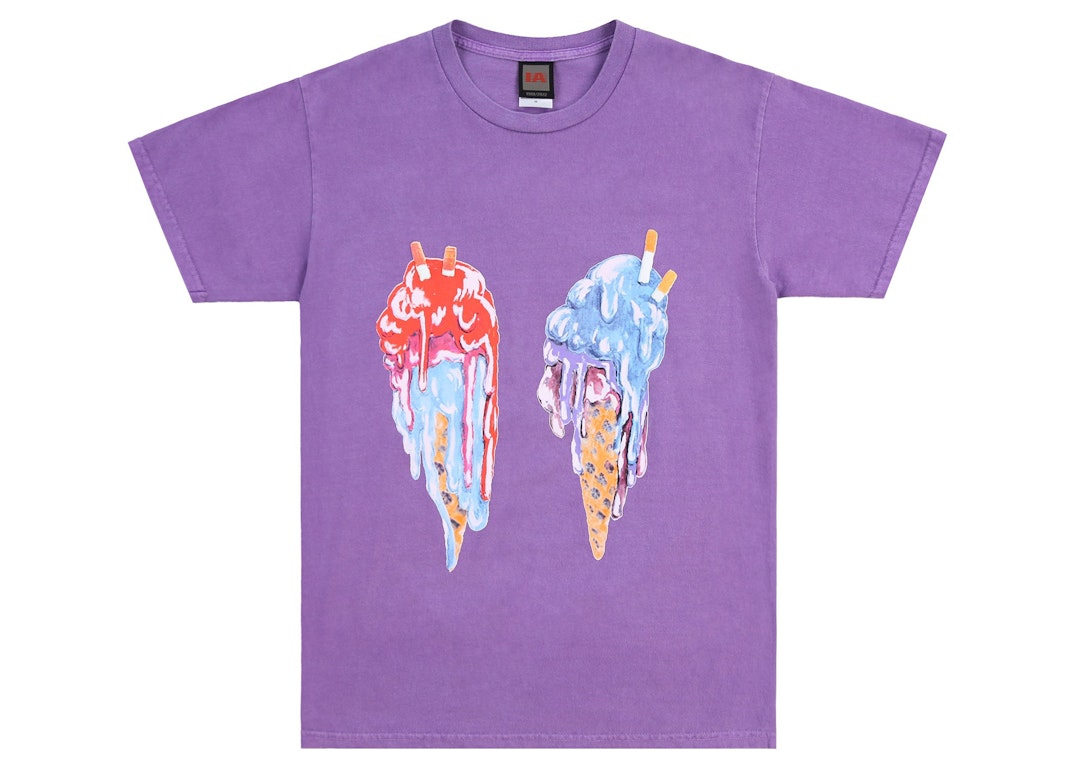 Pre-owned Infinite Archives X Ice Cream Double Cream T-shirt Purple