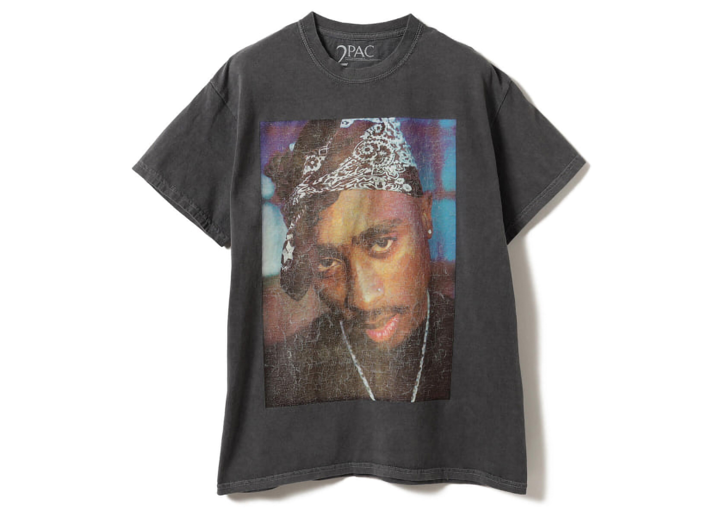 Insonnia Projects x Tupac Shakur D T-Shirt Vintage Black Men's