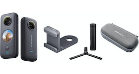 Insta360 One X2 Camera with Carry Case / One X Tripod and DJI One X2 Selfie Stick Bundle CINOSXX/A/CINX2CB/H/CINTRPH/B/DINORHX/A