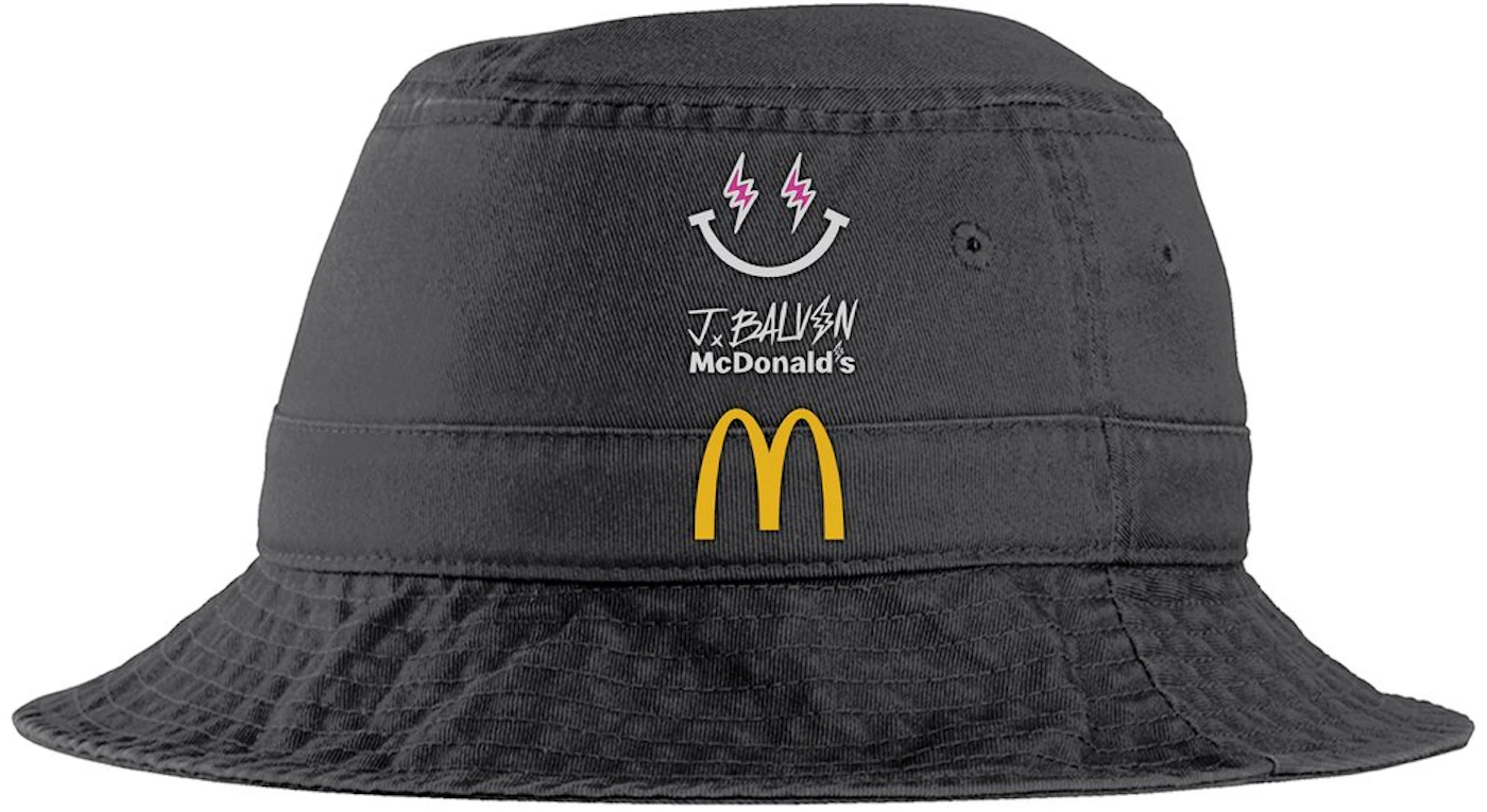 J Balvin x McDonald\'s Logo Bucket Hat 1 Black - FW20 - US | Flex Caps