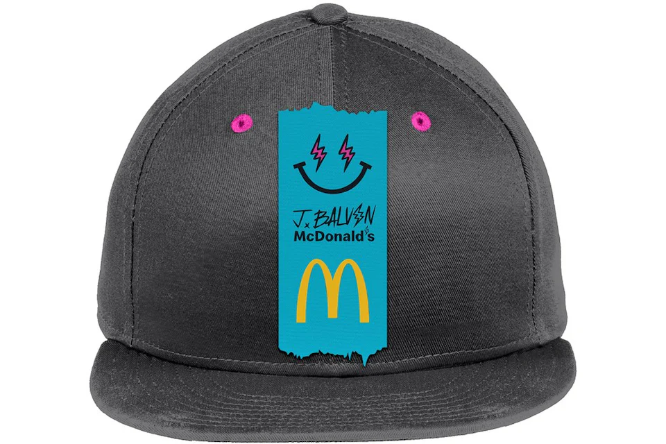 J Balvin x McDonald's Logo Snapback 2 Black