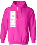 J Balvin x McDonald's Meal Hoodie Pink