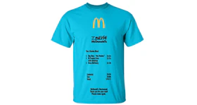 J Balvin x McDonald's Receipt Tee Blue