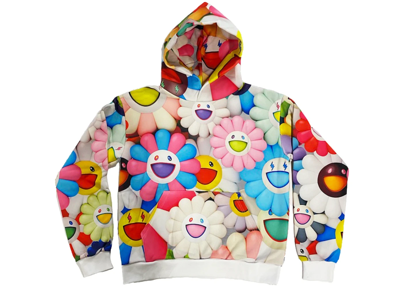 J Balvin x Takashi Murakami All Over Flowers Hoodie Multi J Balvin x Takashi Murakami All Over Flowers Hoodie Multi