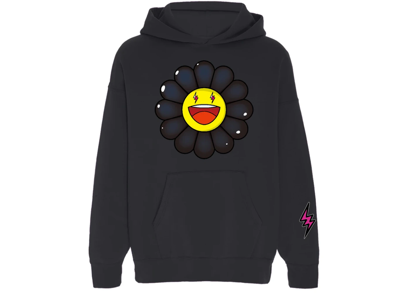 J Balvin x Takashi Murakami Flower Hoodie Black Men s SS20 US