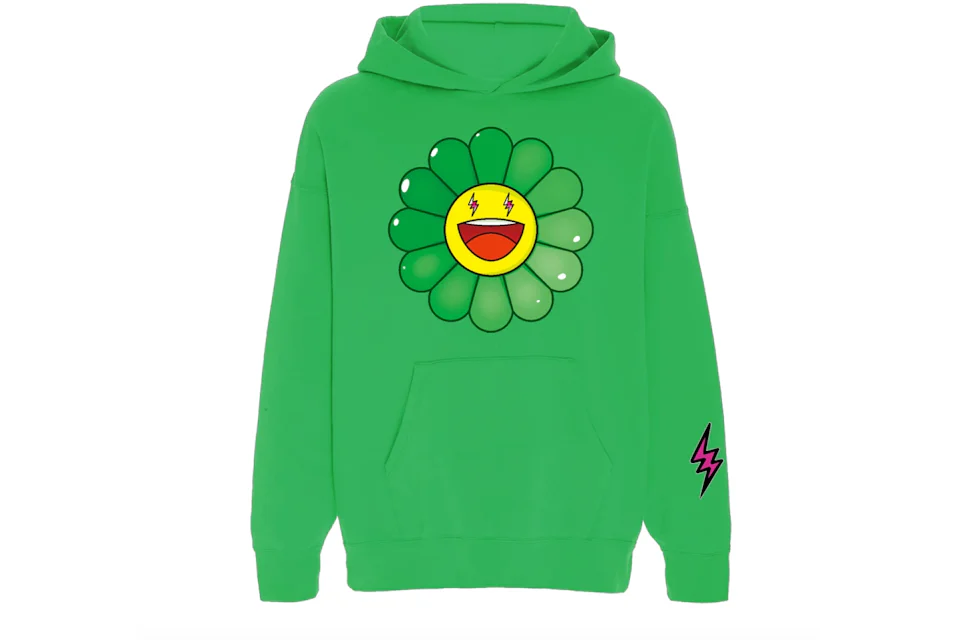 J Balvin x Takashi Murakami Flower Hoodie Green