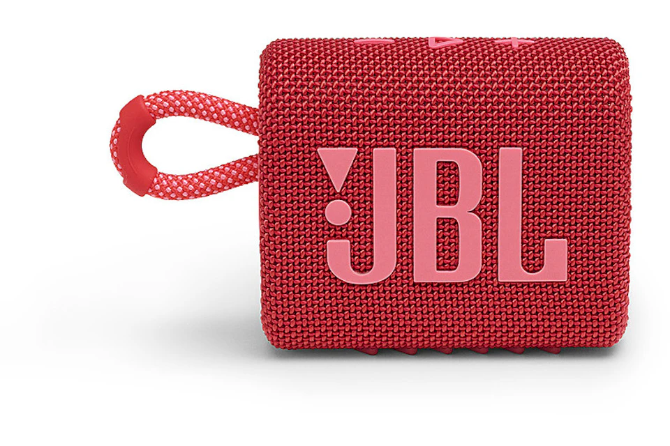 JBL GO3 Portable Waterproof Wireless Speaker JBLGO3REDAM Red
