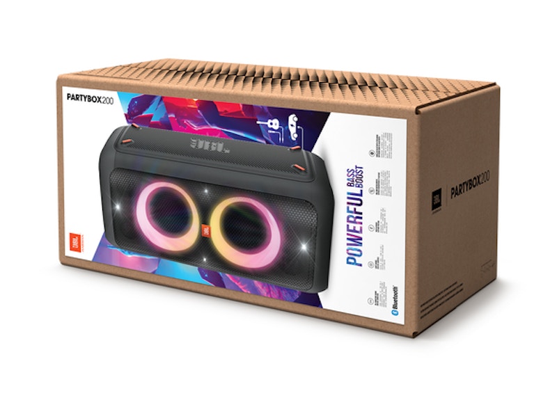 Jbl bluetooth party hot sale speaker box 200