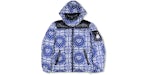 JUDAH. Fruits of Mandela Puffer Jacket Royal Blue