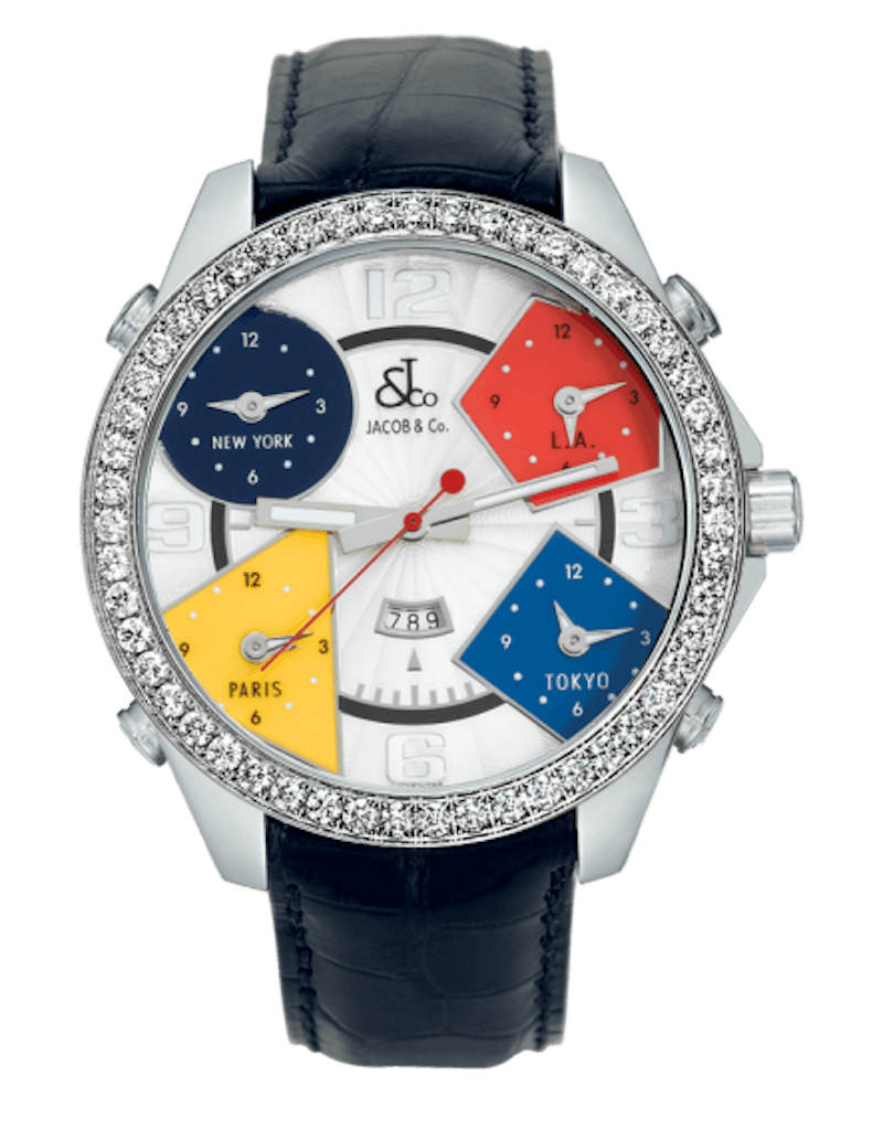 Jacob & Co. Five Time Zone JC1 47mm in Stainless Steel - US