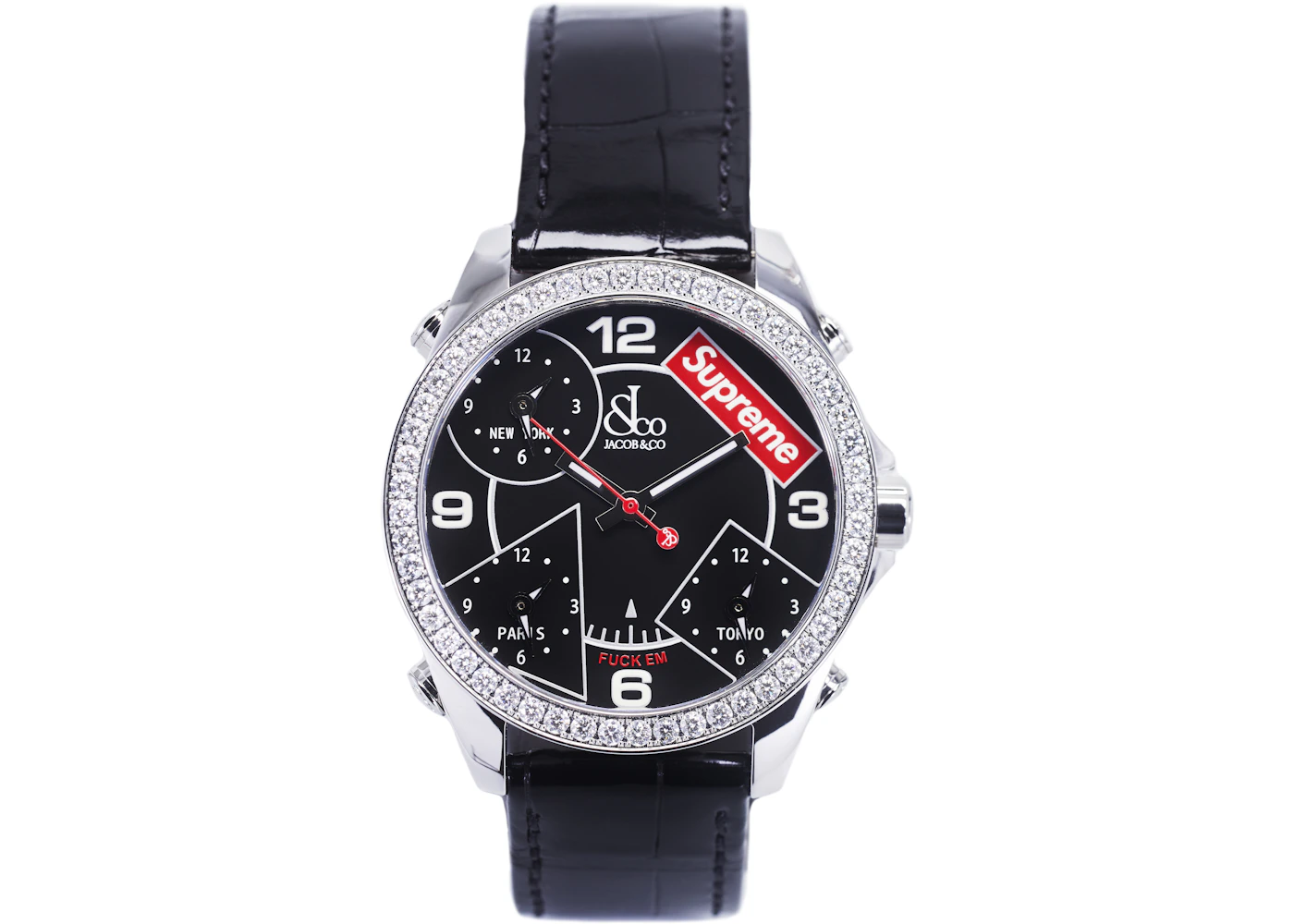 Jacob x supreme watch retail Clearance