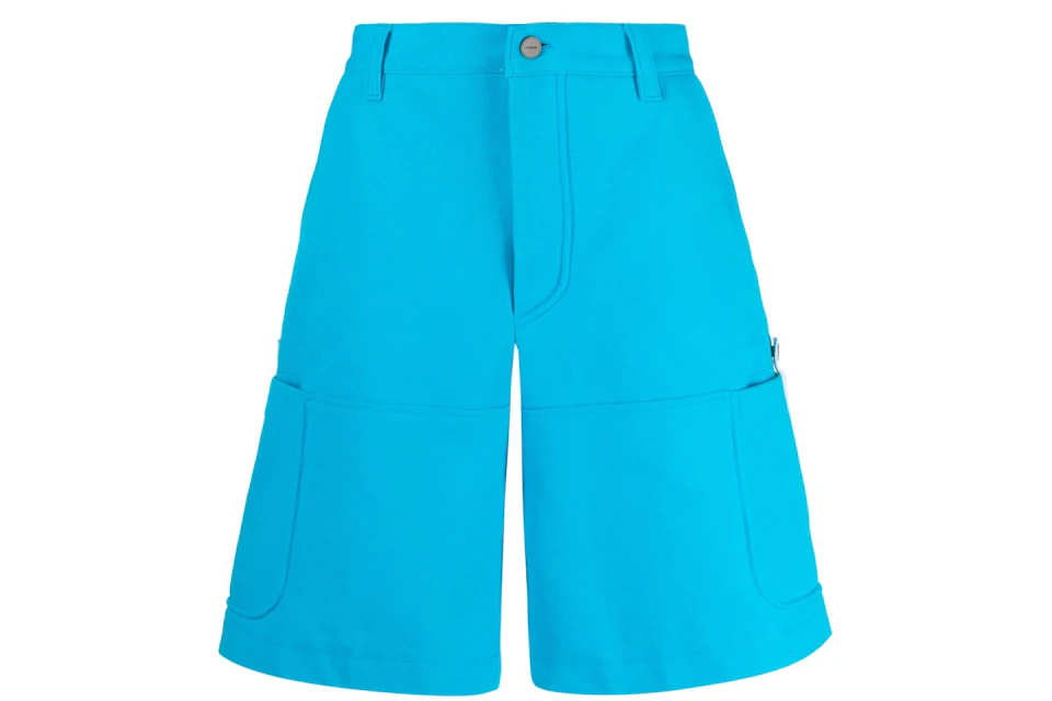 Jacquemus Cotton Cargo Shorts Blue