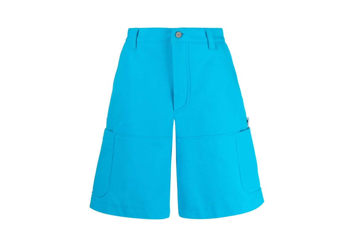Pre-owned Jacquemus Cotton Cargo Shorts Blue