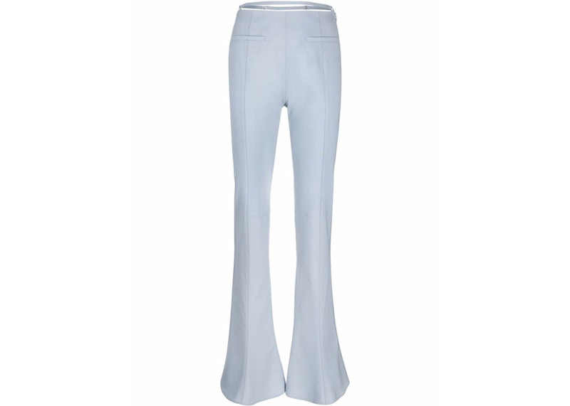 Pre-owned Jacquemus Women's Woolblend Flared Trousers Trousers In Blue