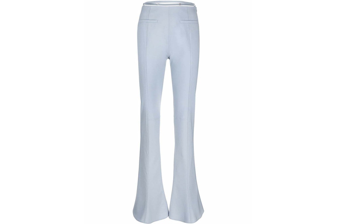 Pre-owned Jacquemus Wool-blend Flared Trousers Trousers Blue