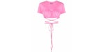 Jacquemus Jacquemus Wraparound Cropped T-Shirt T-Shirt Pink