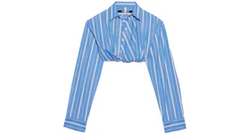 Jacquemus La Chemise Bahia Courte Shirt Blue Stripes