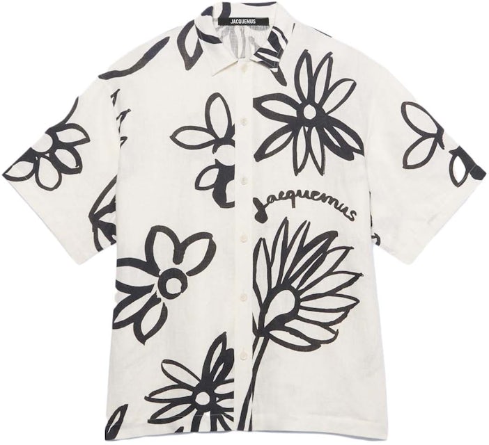 Louis Vuitton Supreme White Pattern Black Hawaiian Shirt, Short