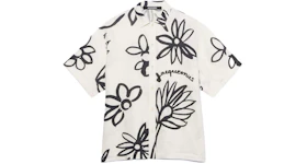 Jacquemus La Chemise Moisson Flower Sketch Short Sleeved Shirt Print Black/White Flowers