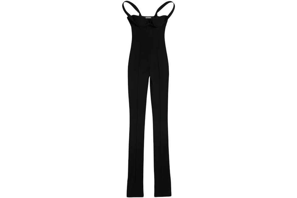 Jacquemus La Combinaison Bikini Fitted Jumpsuit Black - SS23 - US