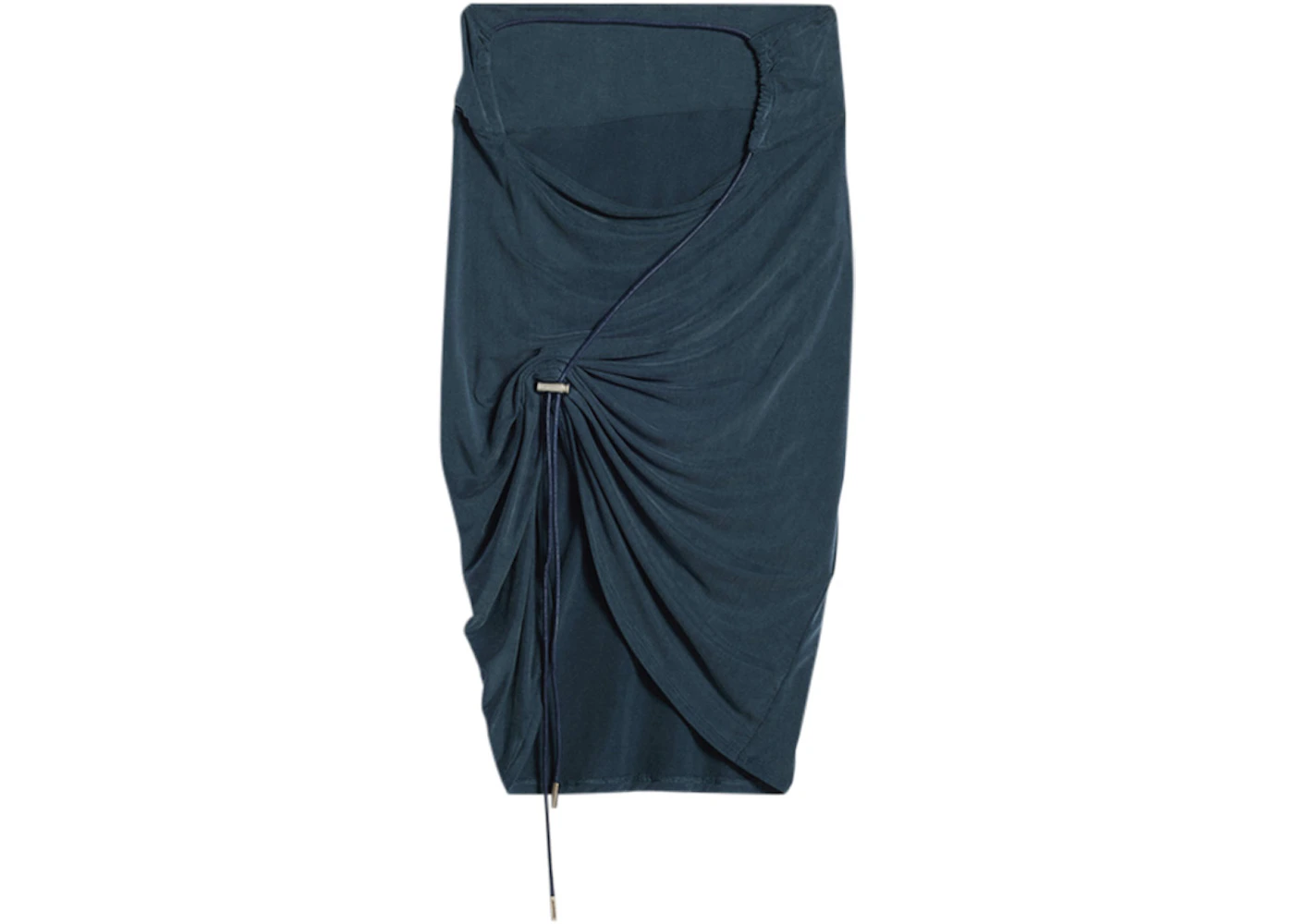 Jacquemus La Jupe Espelho Court Asymmetric Mini Skirt Navy - SS23 - US