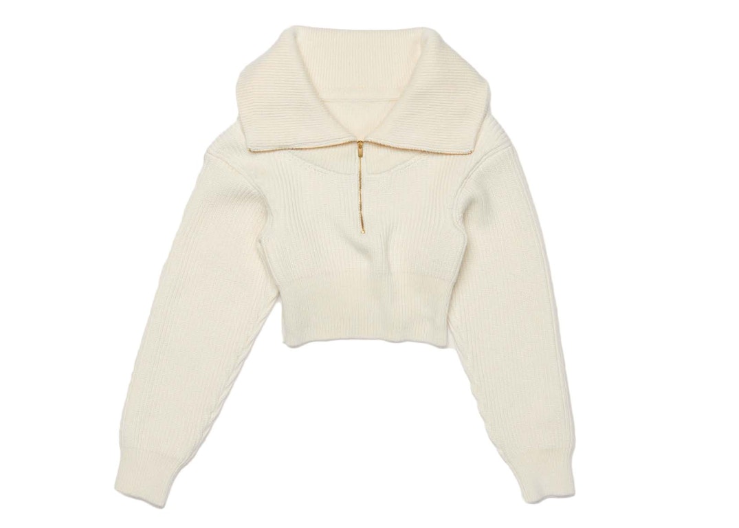 Pre-owned Jacquemus La Maille Risoul Sweater Off-white