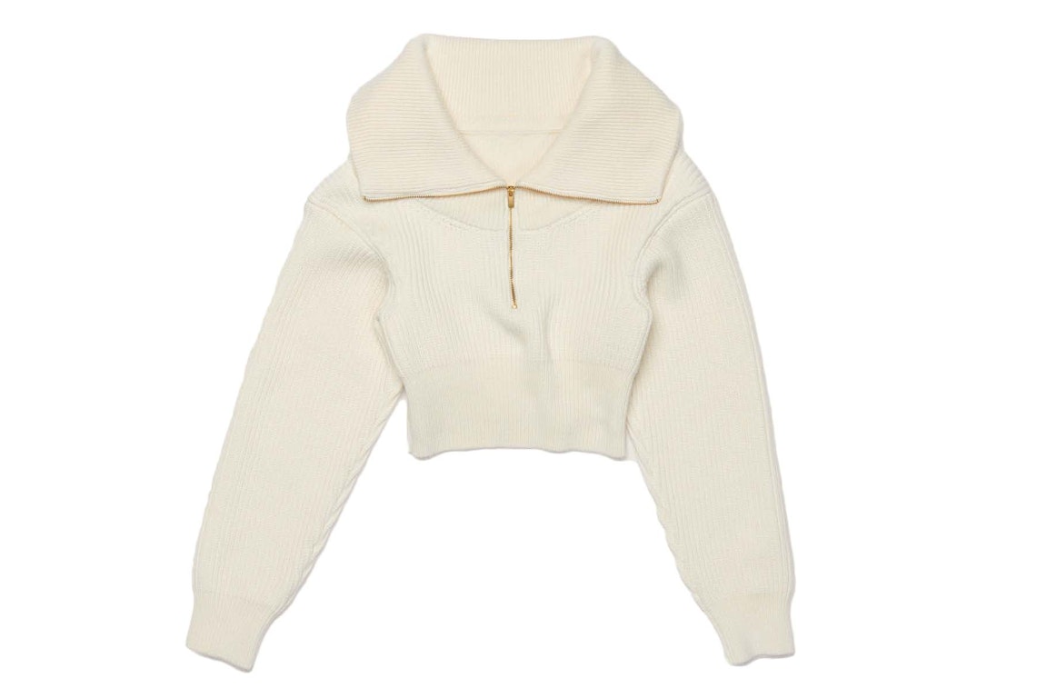 Pre-owned Jacquemus La Maille Risoul Sweater Off-white