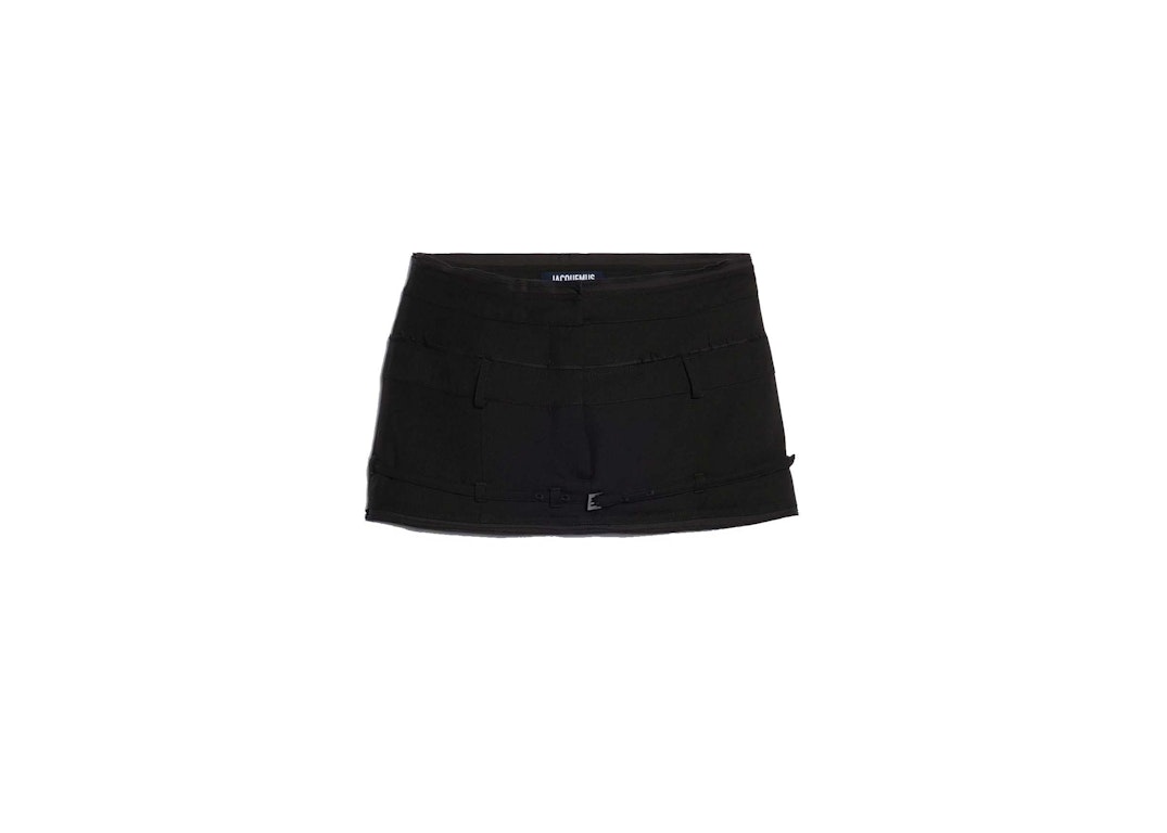 Pre-owned Jacquemus La Mini Jupe Caraco Skirt Black