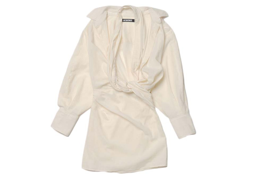 Pre-owned Jacquemus La Robe Agui Dress Off-white