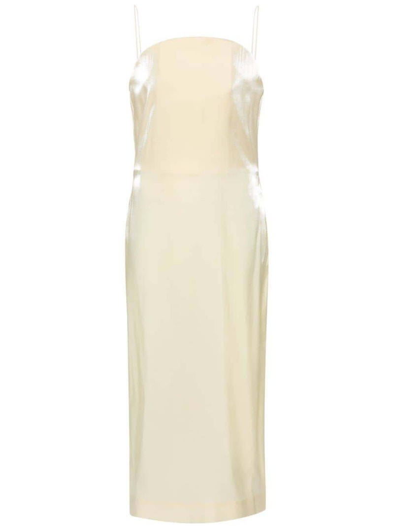 Pre-owned Jacquemus Women's  La Robe Carino Midi Dress In Pale Yellow
