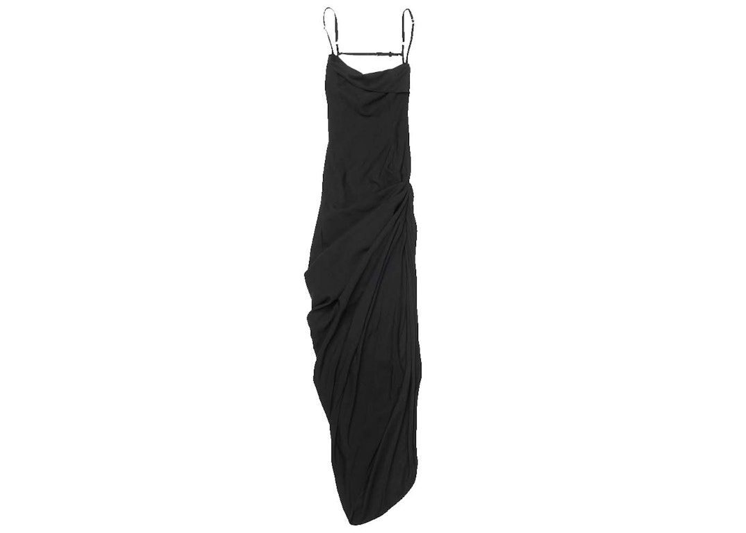 Pre-owned Jacquemus La Robe Saudade Longue Dress Black