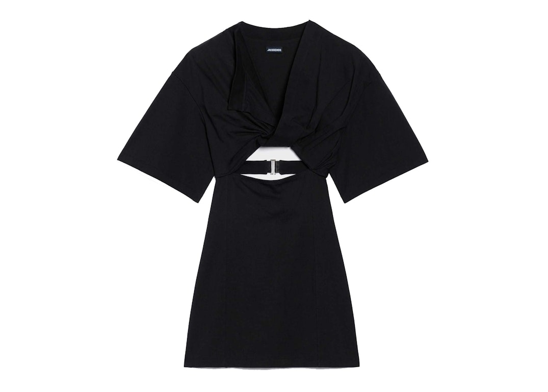 Pre-owned Jacquemus La Robe T-shirt Bahia Dress Black