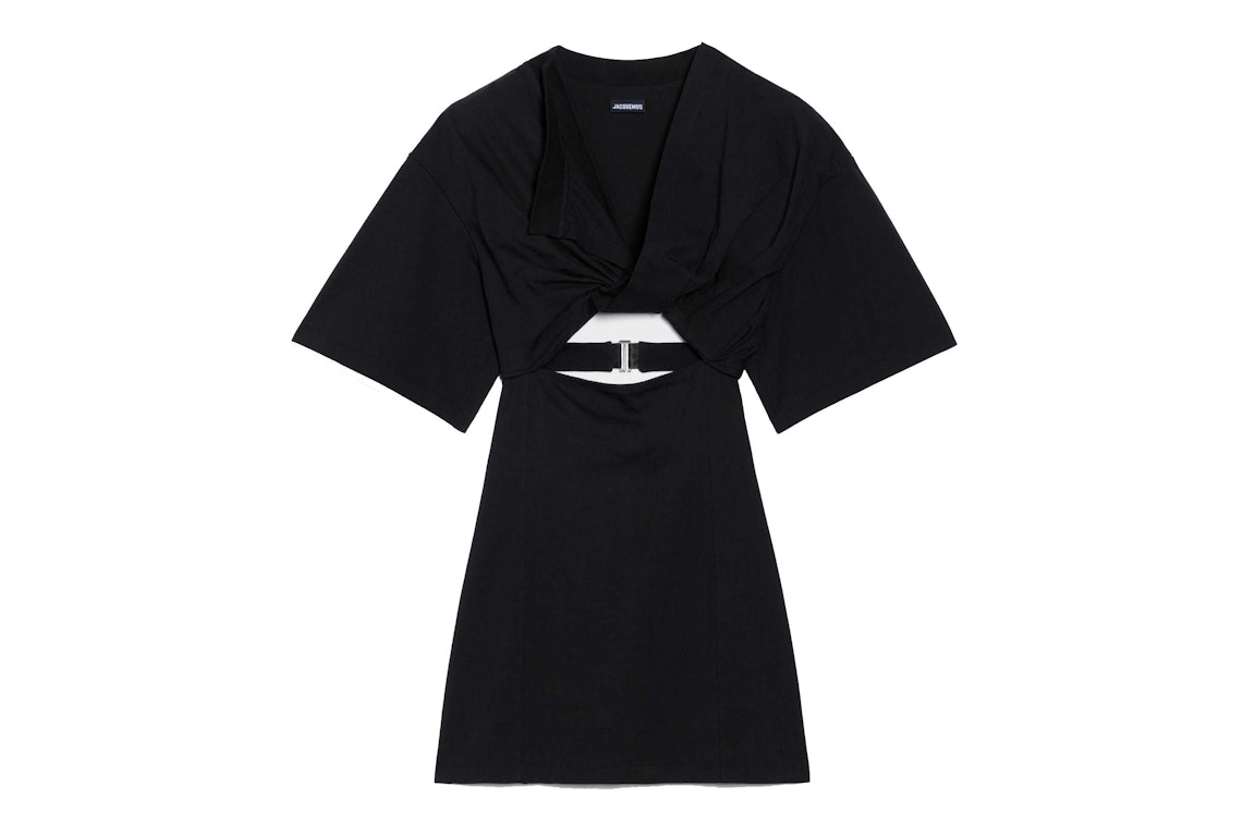 Pre-owned Jacquemus La Robe T-shirt Bahia Dress Black