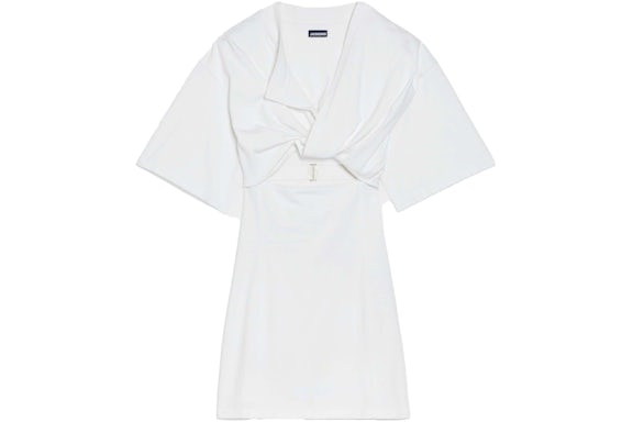 Jacquemus La Robe Camiseta Vestido Bahia Blanco
