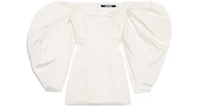 Jacquemus La Robe Taffetas Dress Off-White