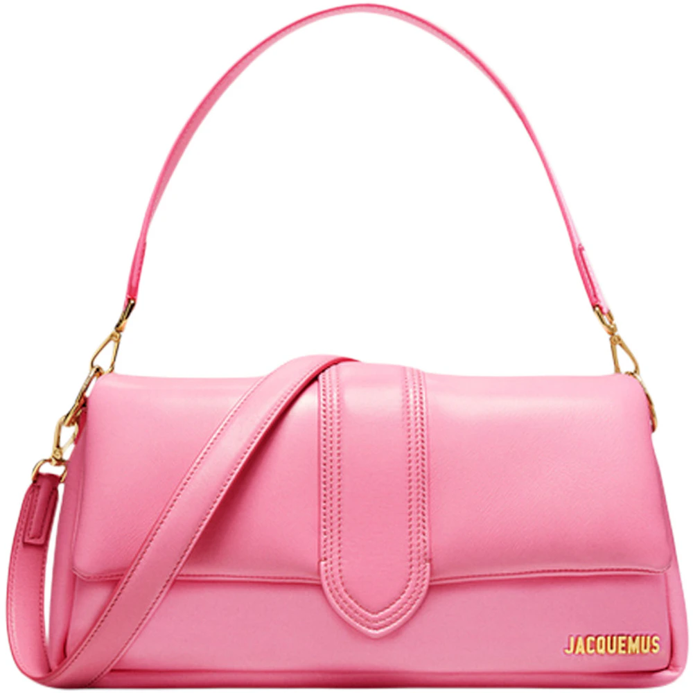 Jacquemus Le Bambimou Puffed Flap Bag Light Pink in Lambskin Leather ...