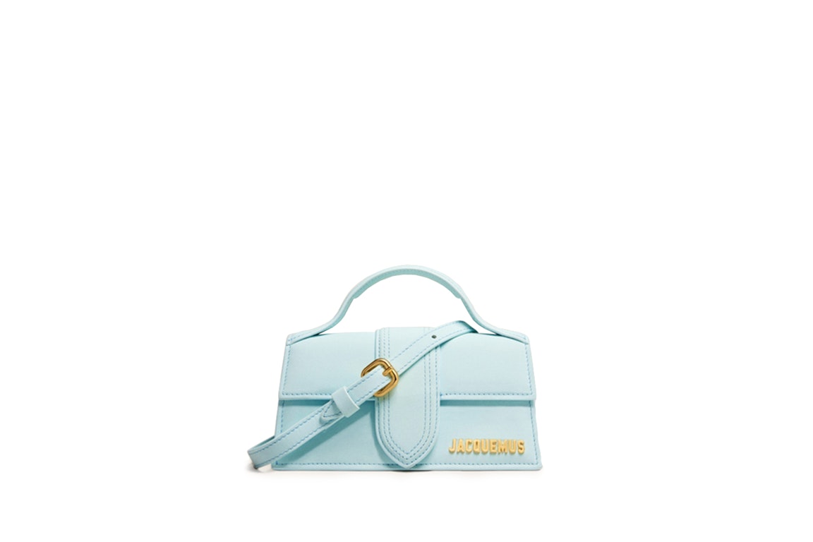 Pre-owned Jacquemus Le Bambino Flap Bag Small Pale Blue