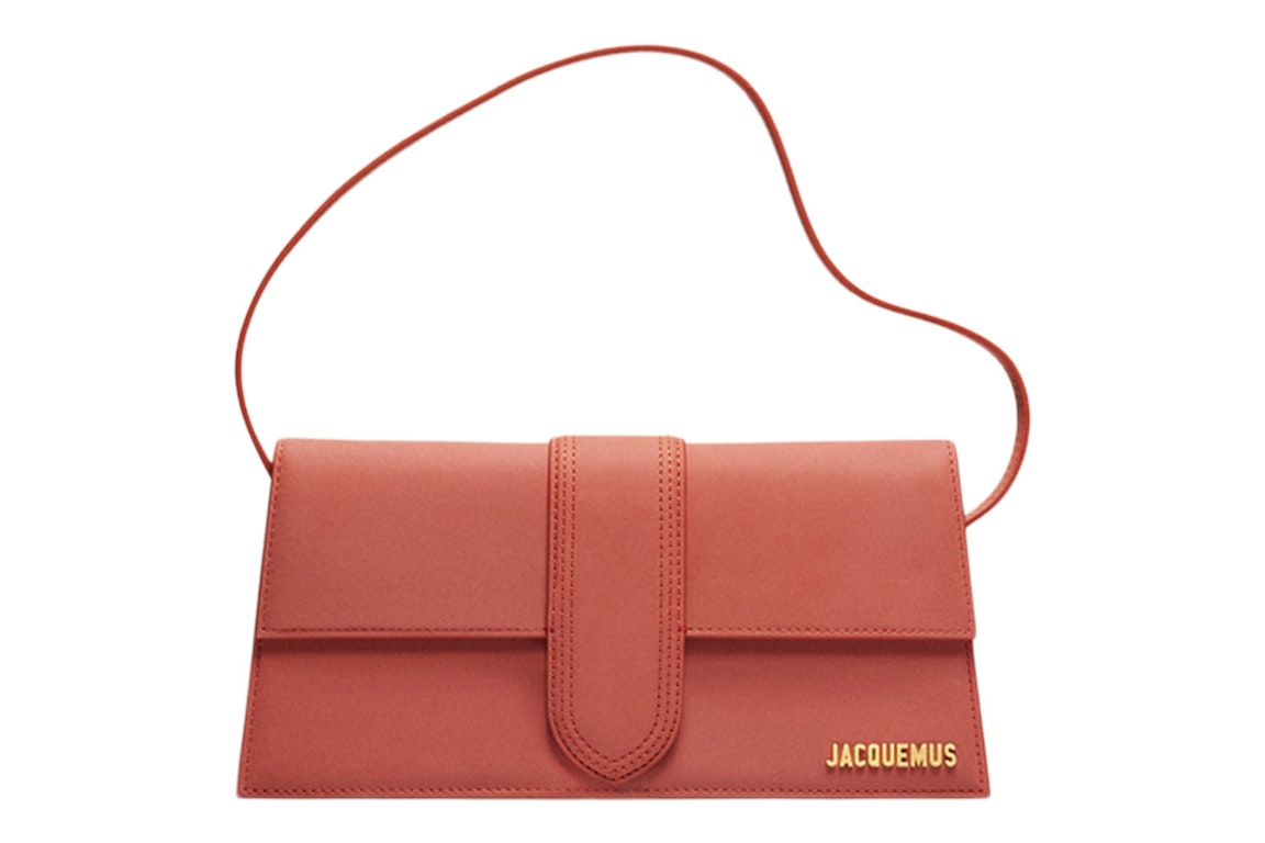Pre-owned Jacquemus Le Bambino Long Flap Bag Dark Red