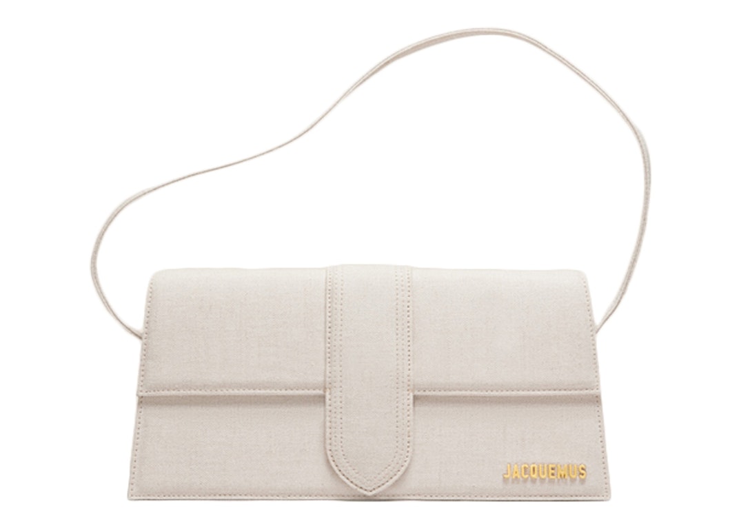 Pre-owned Jacquemus Le Bambino Long Flap Bag Light Greige