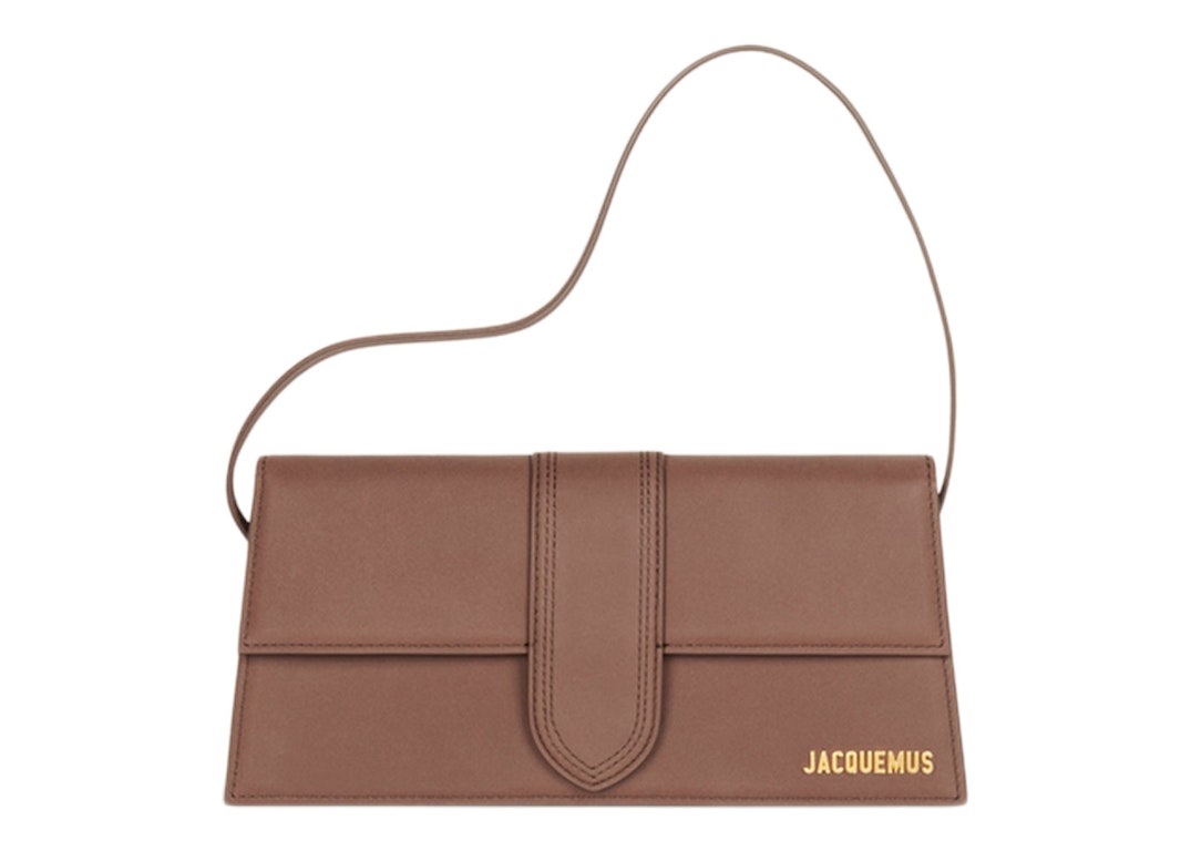Pre-owned Jacquemus Le Bambino Long Flap Shoulder Bag Brown