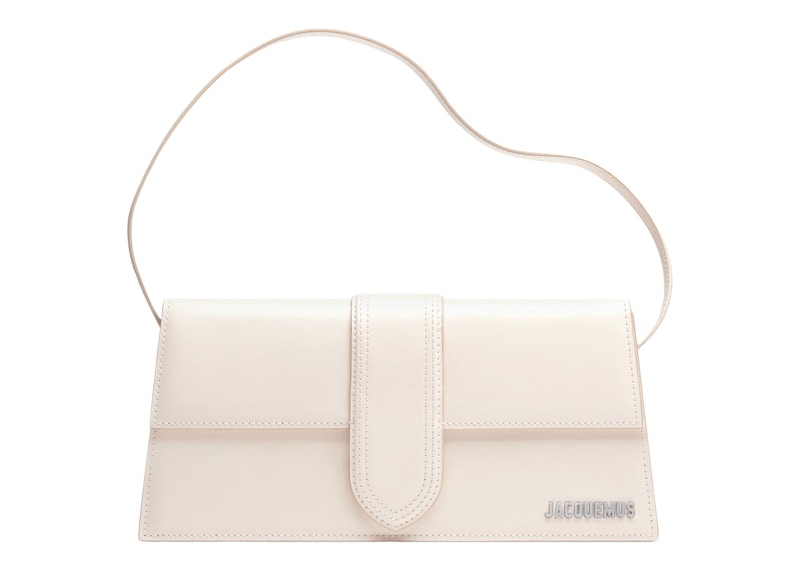 Jacquemus Le Bambino Long Off White in Calfskin Leather with