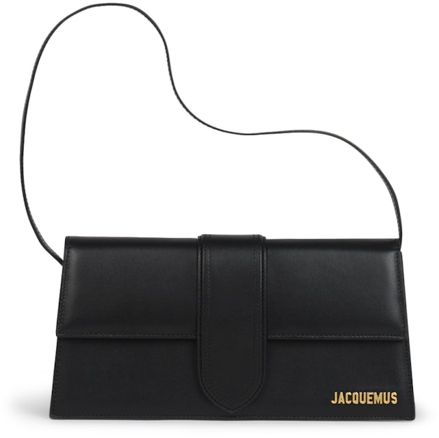 Le Bambino Leather Shoulder Bag in Black - Jacquemus