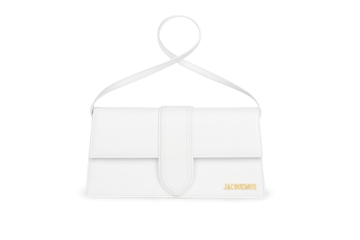 Pre-owned Jacquemus Le Bambino Long Shoulder Bag White