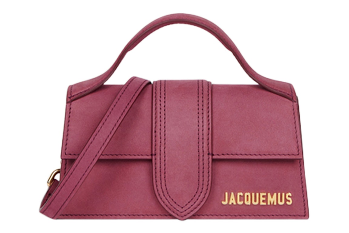 Pre-owned Jacquemus Le Bambino Mini Flap Bag Burgundy