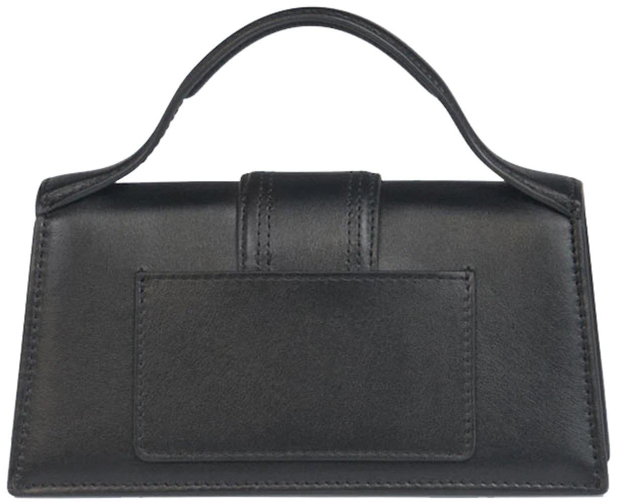 Jacquemus Le Bambino Top Handle Bag Small Black in Leather with Gold ...