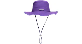Jacquemus Le Bob Artichaut Frayed Expedition Hat Purple