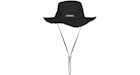 Jacquemus Le Bob Artichaut Fischerhut mit großer Krempe Schwarz